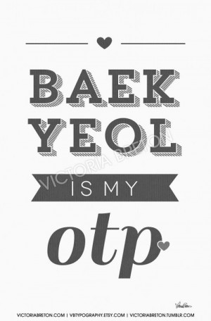 my OTP - 11x17 custom typography print - inspirational quote - korean ...
