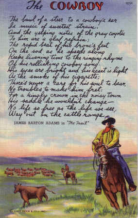 traditional, from Songs of the Cowboys , 1921