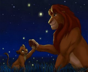 Webby plays on these disney characters in that Simba is the son of ...