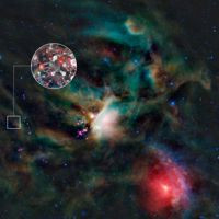 Die Sternentstehungsregion Rho Ophiuchi in einer Aufnahme des ...