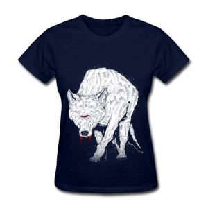 2014 New Fashion Brand On Sale Gildan T Shirt Women Wolf clops animal ...