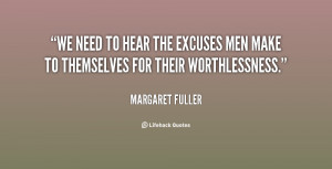 Men Excuses Quotes