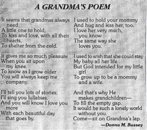 Grandma's Poem