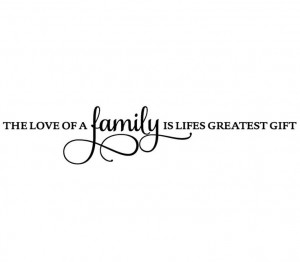 The Love of a Family 02 Wall Decal $22.00 www.decalmywall.com