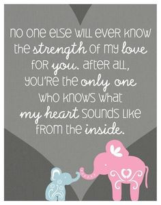 ... by carrie more sweet quotes baby quotes heart sounds my heart children