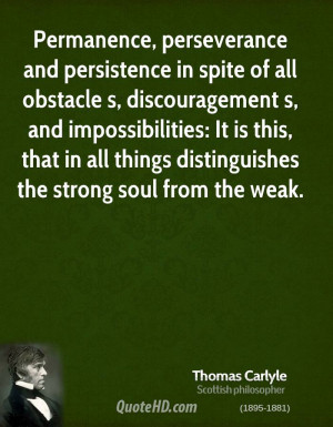 Permanence, perseverance and persistence in spite of all obstacle s ...