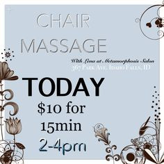 ... massagetherapy, #stressrelief @Metamorphosis Salon . Walk-Ins Welcome