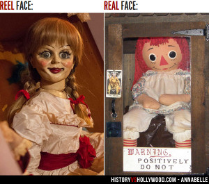 ... .com) A comparison between the real and movie version of Annabelle