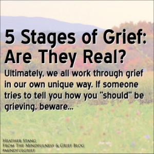 Stages of Grief: Are They Real?