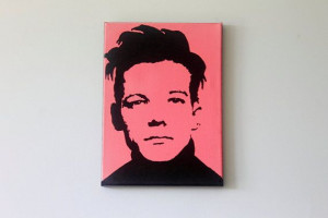 One Direction Louis Tomilson canvas pop art painting: Canvas Pop, Art ...