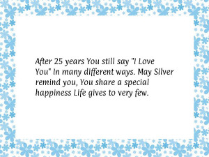 25 Years Anniversary Quotes