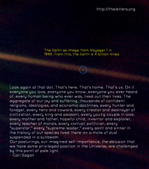 Quotes about Life | Pale Blue Dot Quote