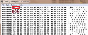... the BOM and double byte characterscontained in an 'Excel CSV' export