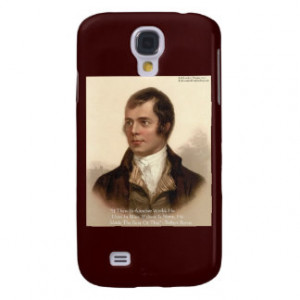 Robert Burns Famous Quote Galaxy S4 Cover