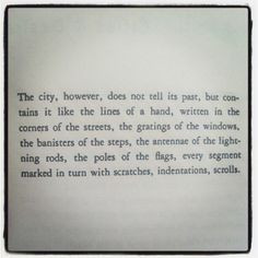 Italo Calvino's Invisible Cities mocks Pinterest. The whole book is ...