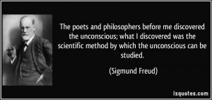 ... method by which the unconscious can be studied. - Sigmund Freud