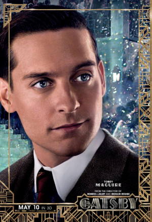 The Great Gatsby Tobey Maguire poster