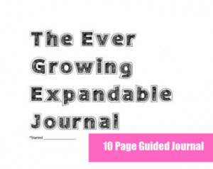 INSTANT DOWNLOAD- Expandable Guided Journal or Diary- Original Set ...