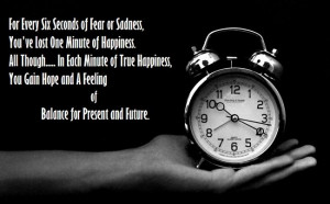 For every Six seconds of Fear or Sadness, You’ve lost One minute of ...