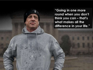 Rocky Quotes Going In One More Round Going in one more round when