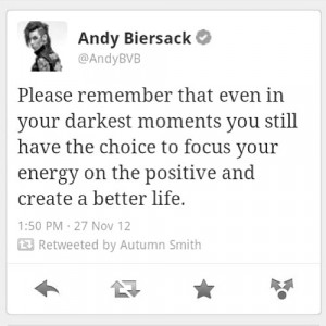 Most popular tags for this image include: andy biersack and life