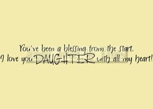 ... -DAUGHTER-Vinyl-Wall-Saying-Lettering-Quote-Art-Decoration-Decal-Sign