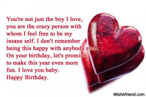 Happy Birthday Quotes Someone You Love ~ Birthday Wishes For Boyfriend