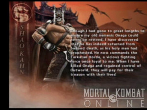 Thread: pics of Shao Kahn and Goro's alternate costume! and others!