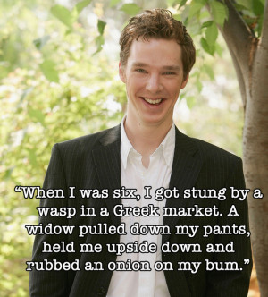 ... Cumberbatch Quotes That Prove He Is A Totally Awesome Goofball