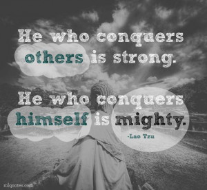 Conquer Yourself Picture Quote - MLQuotes