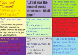 Quotes Vs ~ deviantART: More Like My Top 10 Red VS Blue Quotes by ...