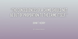 Of A Crime Should Not Be Out Proportion To The Itself