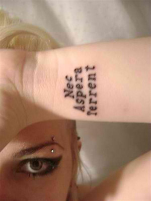 tattoo-quotes-hardships do not deter us