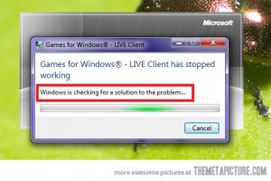 Funny photos funny Windows is checking solution problem pop up