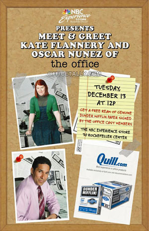 what meet the office s kate flannery and oscar nunez and get a free ...