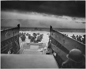 Into the Jaws of Death...' - U.S. Soldiers Landing at Normandy on D ...
