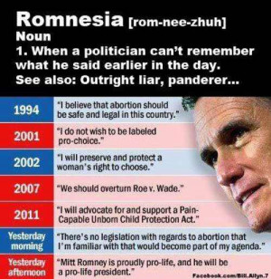 Romnesia Timeline. Does Mitt Romney has 