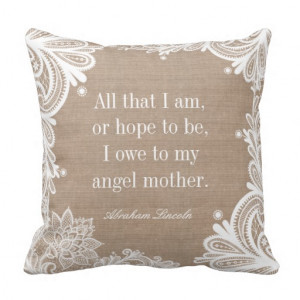 Mother's Day Quote Pillow