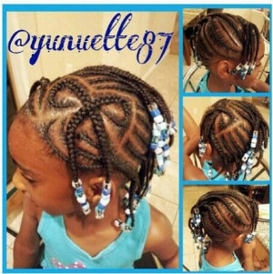 Braids Style With Beads, Braids Little Girls, Protective Hairstyles ...