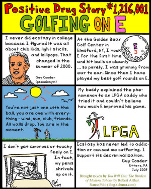 Comments on “Positive Drug Story #1,216,001: Golfing on E”