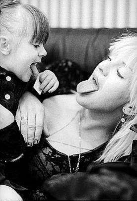 Frances Bean Cobain and Courtney Love
