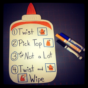 How to use glue poster that I made based off a Pinterest pin... If ...