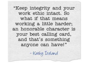integrity and work ethic