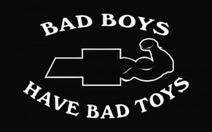 Bad Boys Chevy Die Cut Decal Vinyl Sticker - Texas Die Cuts