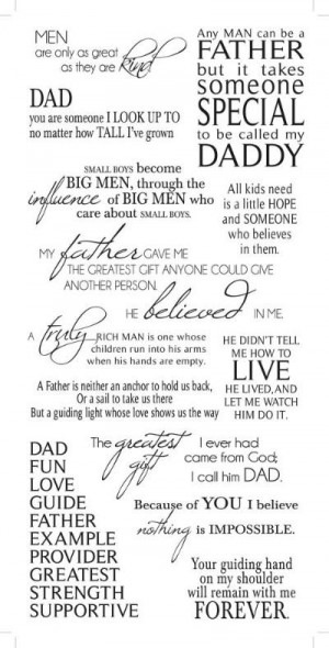 Details about ~ FATHER ~ Quotes Rub Ons Transfers Scrapbooking Craft ...