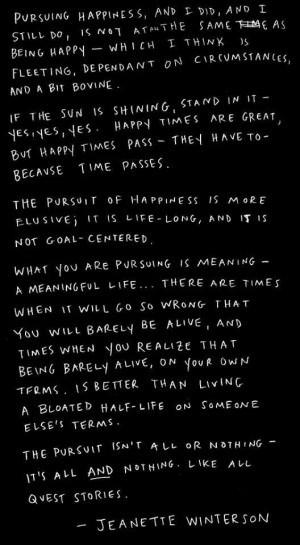 pursuing Happiness