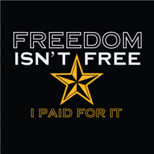 Home // All Mens Gear // Freedom Isn't Free Men's Normal Fit T-Shirt