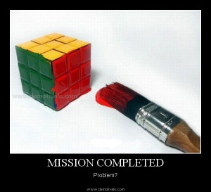 Mission completed - Problem?