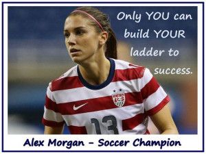 Soccer Poster Alex Morgan Olympic Champion Photo Quote Black Wall Art ...