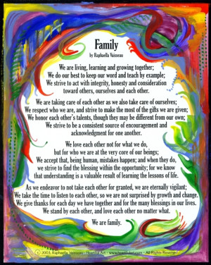 of Raphaella's poems, prayers and blessings celebrating family.
